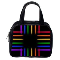 Neon Light Abstract Pattern Classic Handbag (one Side) by Mariart