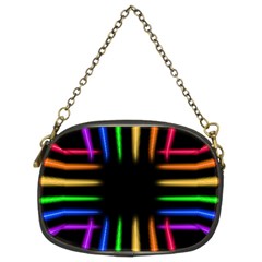 Neon Light Abstract Pattern Chain Purse (two Sides) by Mariart