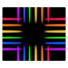 Neon Light Abstract Pattern Double Sided Flano Blanket (small)  by Mariart