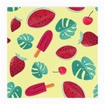 Watermelon Leaves Strawberry Medium Glasses Cloth Front