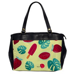 Watermelon Leaves Strawberry Oversize Office Handbag by HermanTelo