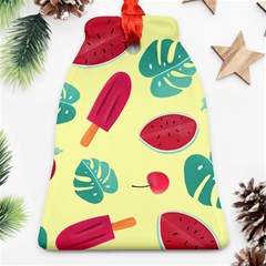 Watermelon Leaves Strawberry Ornament (bell) by HermanTelo