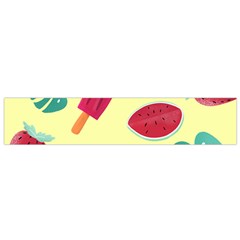 Watermelon Leaves Strawberry Small Flano Scarf