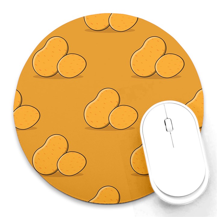 Fresh Potato Root Round Mousepads