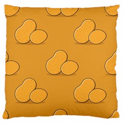 Fresh Potato Root Large Flano Cushion Case (one Side) by HermanTelo