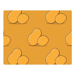 Fresh Potato Root Double Sided Flano Blanket (large) 