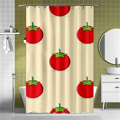 Fresh Tomato Shower Curtain 48  X 72  (small) 