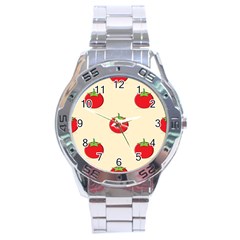 Fresh Tomato Stainless Steel Analogue Watch