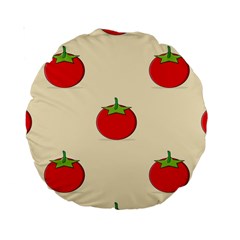 Fresh Tomato Standard 15  Premium Round Cushions by HermanTelo