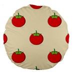 Fresh Tomato Large 18  Premium Round Cushions Front