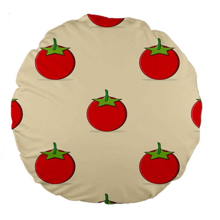 Fresh Tomato Large 18  Premium Round Cushions