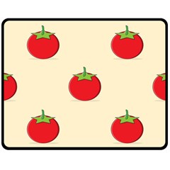 Fresh Tomato Double Sided Fleece Blanket (medium) 