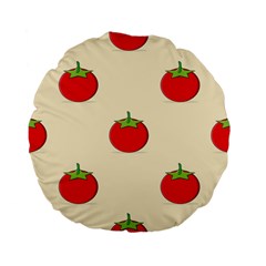 Fresh Tomato Standard 15  Premium Flano Round Cushions by HermanTelo