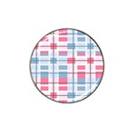 Fabric Textile Plaid Hat Clip Ball Marker Front