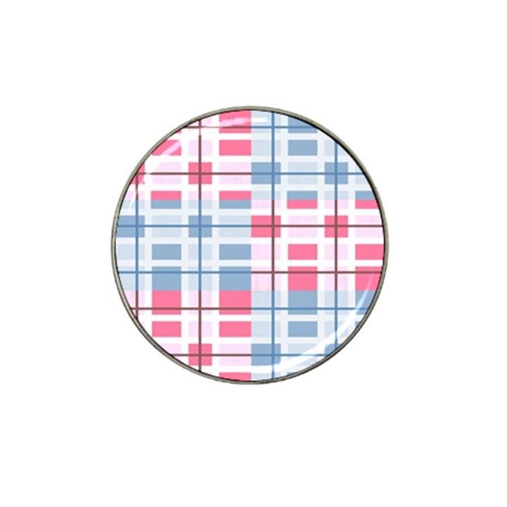 Fabric Textile Plaid Hat Clip Ball Marker