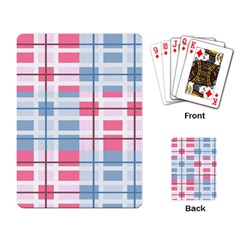 Fabric Textile Plaid Playing Cards Single Design (rectangle) by HermanTelo