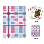 Fabric Textile Plaid Playing Cards Single Design (Rectangle) Back