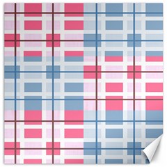 Fabric Textile Plaid Canvas 12  X 12  by HermanTelo