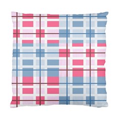 Fabric Textile Plaid Standard Cushion Case (two Sides)