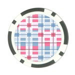 Fabric Textile Plaid Poker Chip Card Guard (10 pack) Front