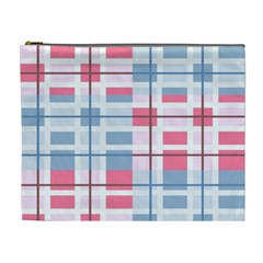 Fabric Textile Plaid Cosmetic Bag (xl) by HermanTelo