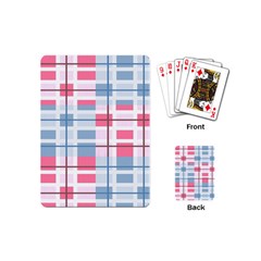 Fabric Textile Plaid Playing Cards Single Design (mini)