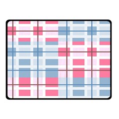 Fabric Textile Plaid Double Sided Fleece Blanket (small) 