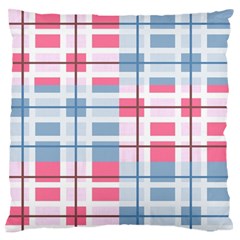 Fabric Textile Plaid Large Flano Cushion Case (two Sides)