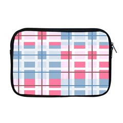 Fabric Textile Plaid Apple Macbook Pro 17  Zipper Case