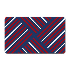 Geometric Background Stripes Magnet (rectangular) by HermanTelo