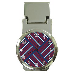 Geometric Background Stripes Money Clip Watches