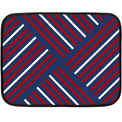 Geometric Background Stripes Double Sided Fleece Blanket (mini) 