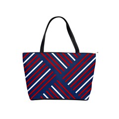 Geometric Background Stripes Classic Shoulder Handbag