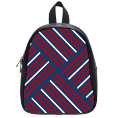 Geometric Background Stripes School Bag (small) by HermanTelo