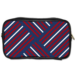 Geometric Background Stripes Toiletries Bag (two Sides)