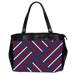 Geometric Background Stripes Oversize Office Handbag (2 Sides)