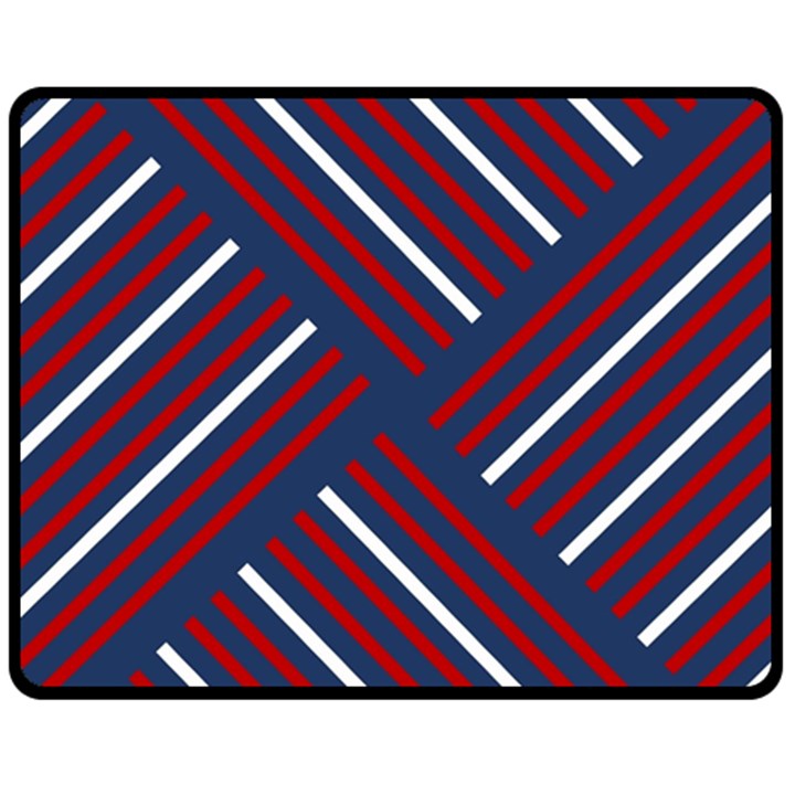 Geometric Background Stripes Fleece Blanket (Medium) 