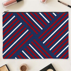 Geometric Background Stripes Cosmetic Bag (xxxl)