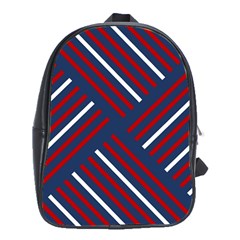 Geometric Background Stripes School Bag (xl)