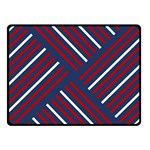 Geometric Background Stripes Double Sided Fleece Blanket (Small)  45 x34  Blanket Back