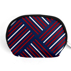 Geometric Background Stripes Accessory Pouch (medium)