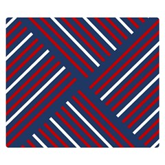 Geometric Background Stripes Double Sided Flano Blanket (small)  by HermanTelo