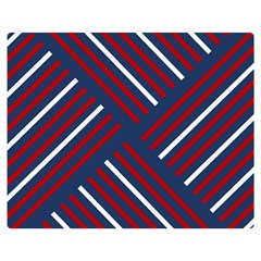 Geometric Background Stripes Double Sided Flano Blanket (medium) 