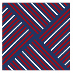 Geometric Background Stripes Large Satin Scarf (square)