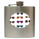 Eyeglasses Hip Flask (6 oz) Front