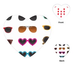 Eyeglasses Playing Cards Single Design (heart)