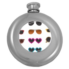 Eyeglasses Round Hip Flask (5 Oz) by HermanTelo