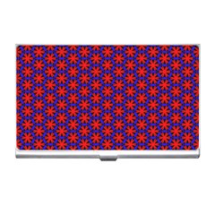 Blue Pattern Texture Business Card Holder