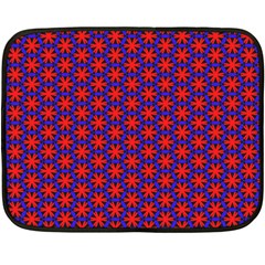 Blue Pattern Texture Fleece Blanket (mini)