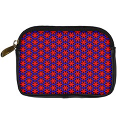 Blue Pattern Texture Digital Camera Leather Case